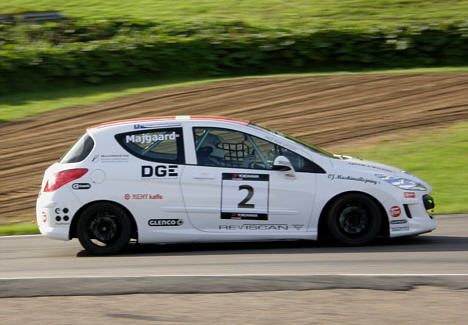 Anders Majgaard på vej mod pole position.
